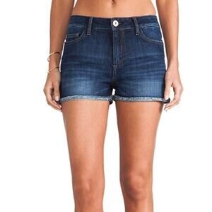 DL1961 women’s Hutton High-Rise Dark Wash Jean Shorts Size 26